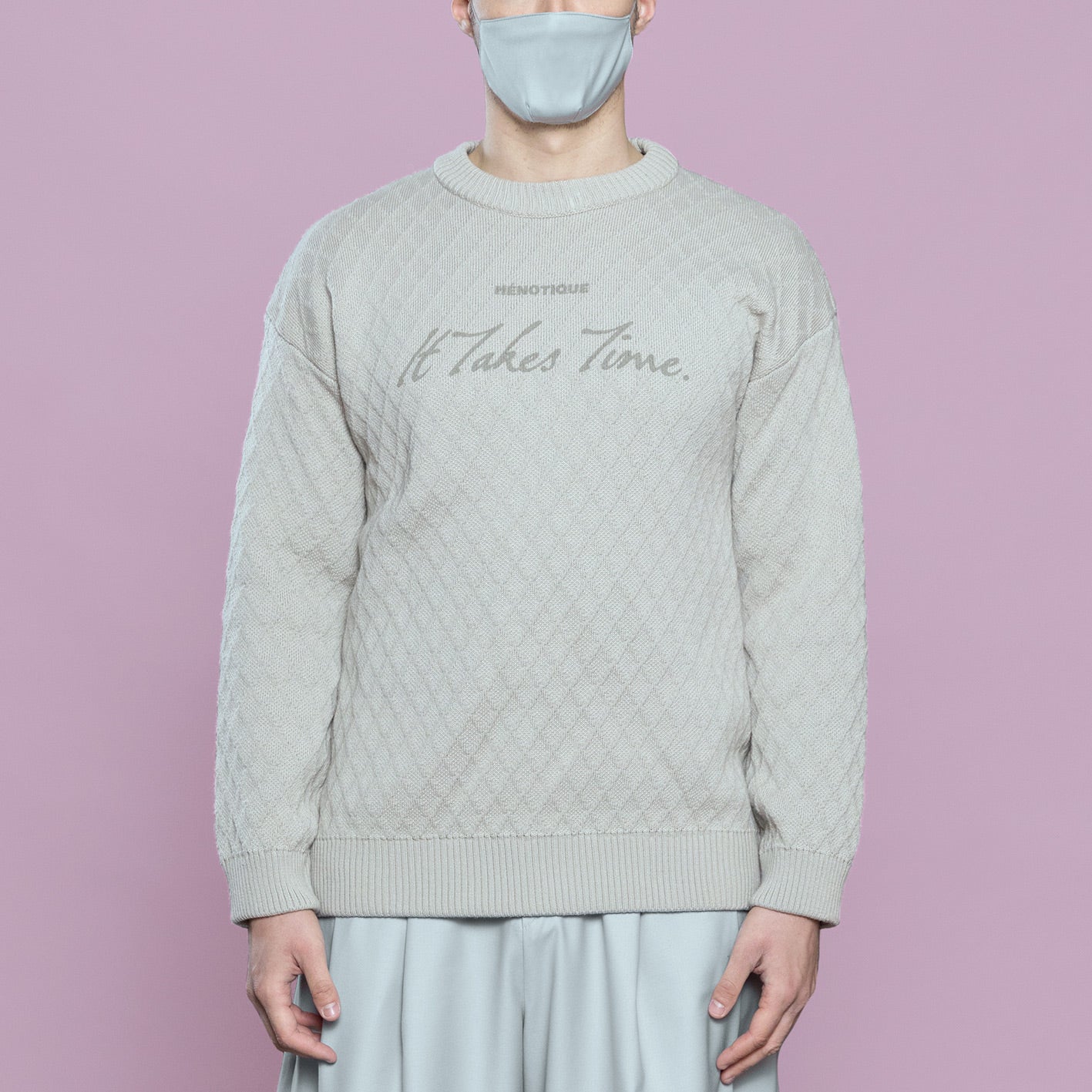 It takes time Knitted Crewneck
